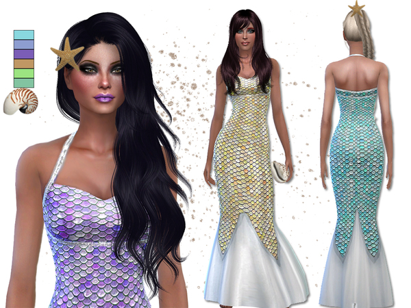 Vestidos de Festa para Sereias The Sims 4